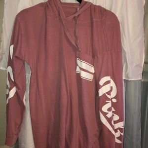 Light weight pink hoodie